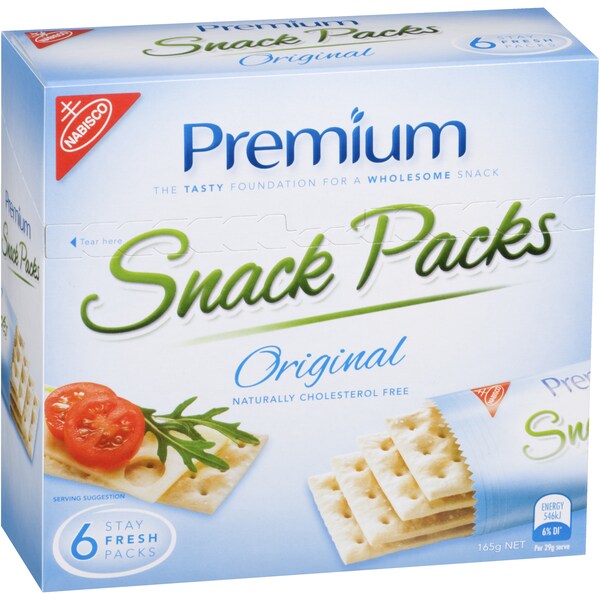 Nabisco Premium Crispbread Original 6 Stay Fresh Packs 165g