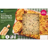 Woolworths Zucchini & Bacon Slice