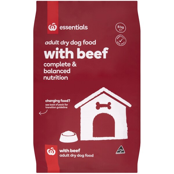 Essentials Adult Dry Dog Food Beef & Vegetables 8kg