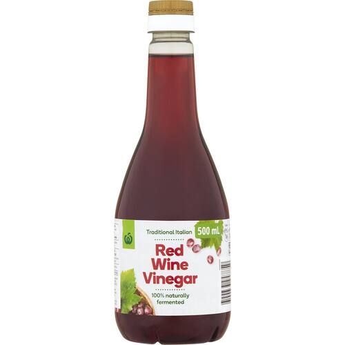 Woolworths Vinegar Red Wine 500ml bunch