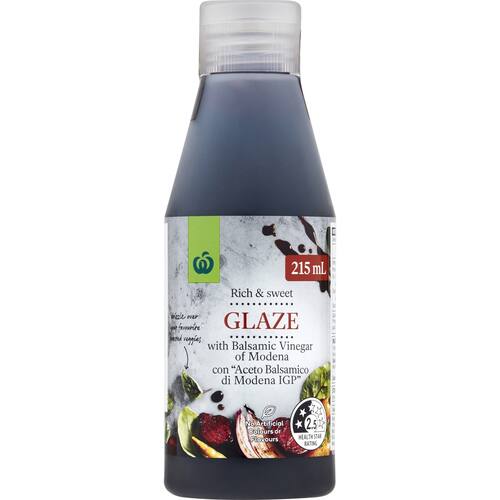 Woolworths Vinegar Balsamic Glaze 215ml bunch