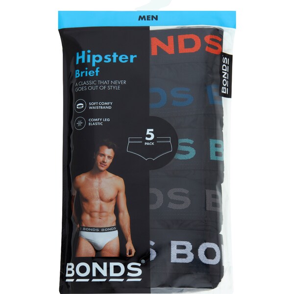 Bonds Mens Hipster Underwear XX Large Assorted 5 pack