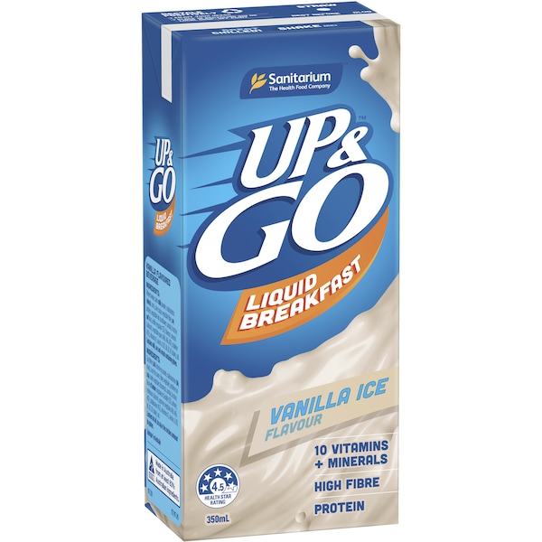 Up&Go Liquid Breakfast Vanilla Ice 350mL