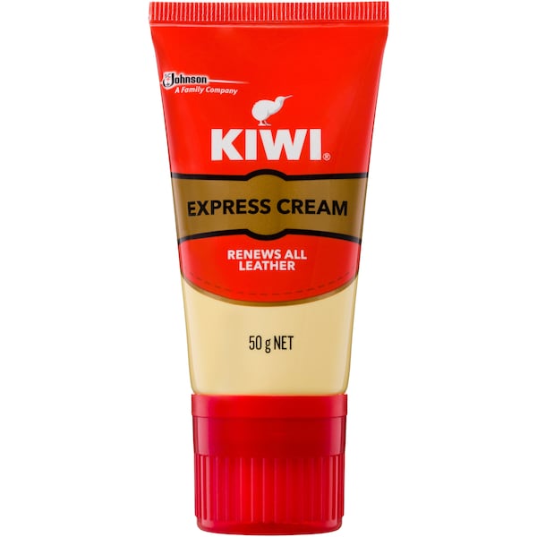Kiwi Express Shoe Cream, Protects Leather Shoes, Neutral Wax 50ml