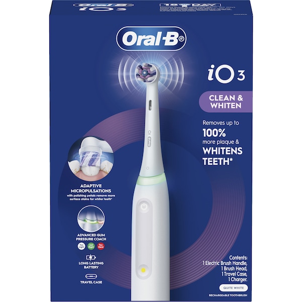 Oral-B IO3 Electric Toothbrush White each