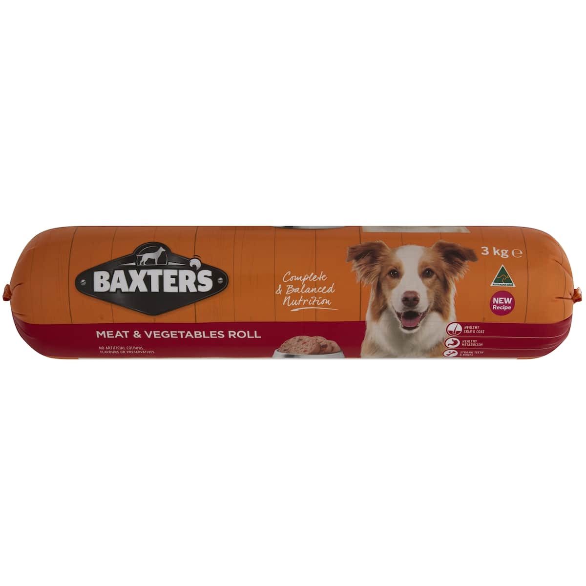 Baxter's Dog Roll Beef And Vegetable 3kg | bunch