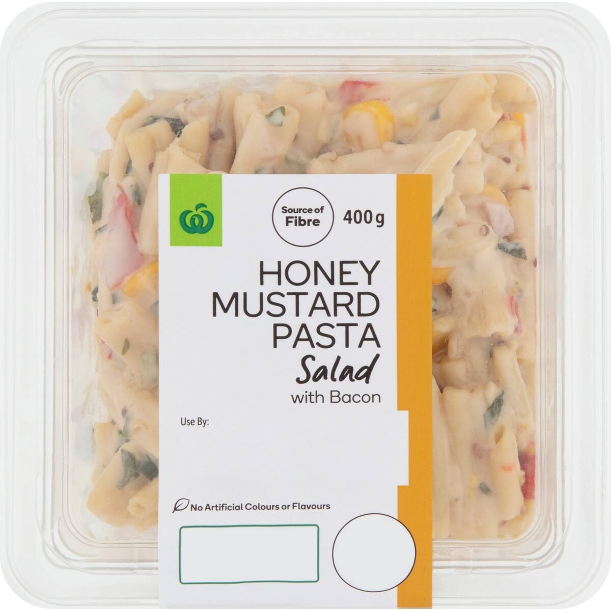 Woolworths Honey Mustard Pasta Salad with Bacon 400g bunch
