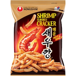 Nong Shim Shrimp Flavoured Chips Hot & Spicy 75g – Woolworths