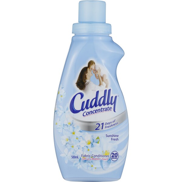 Cuddly Sunshine Fresh Concentrated  Fabric Conditioner 500ml