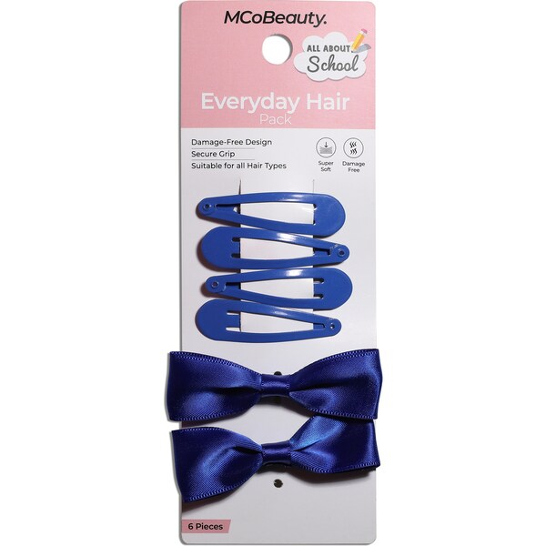 MCoBeauty All About School Everyday Hair Pack Royal Blue 6 pack