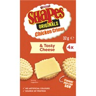 Arnott's Chicken Crimpy Shapes Cracker Biscuits & Tasty Cheese