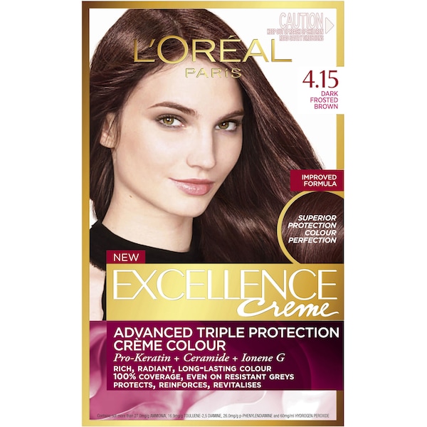 L'Oreal Paris Excellence Creme 4.15 Dark Frosted Each