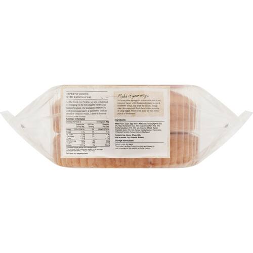 Woolworths Double Unfilled Sponge 460g bunch