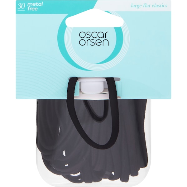 Oscar Orsen Large Metal Free Black Elastics 30 pack