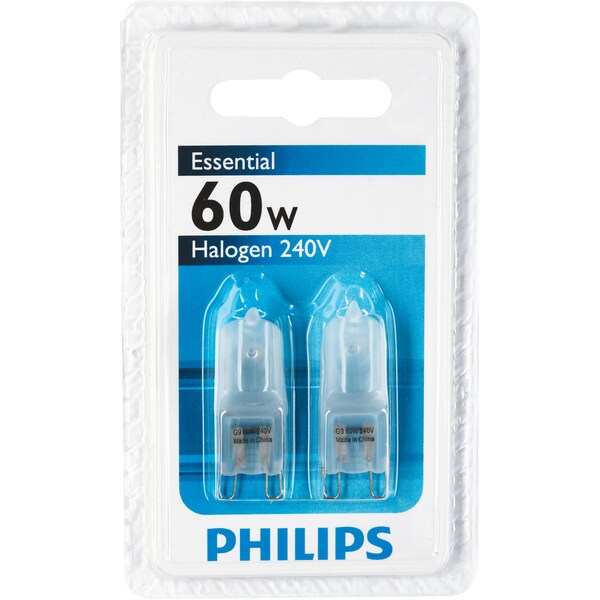 Philips Halogen g9 Capsule 60w 2pk 2 Pack