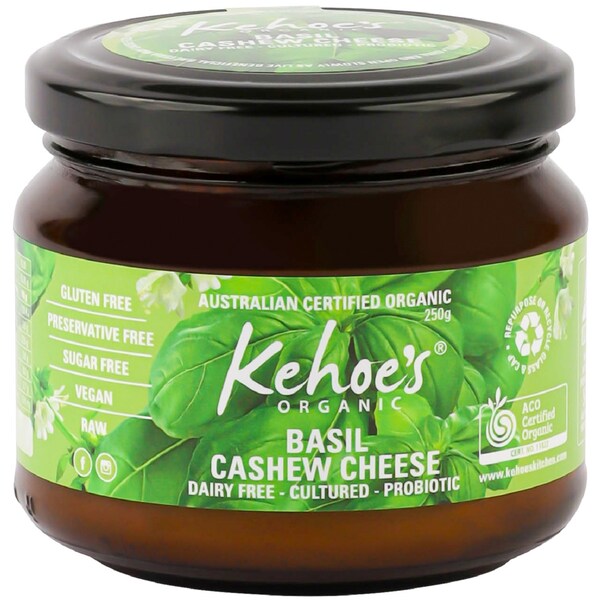 Kohoe's Organic Basil Cashew Cheese 250g