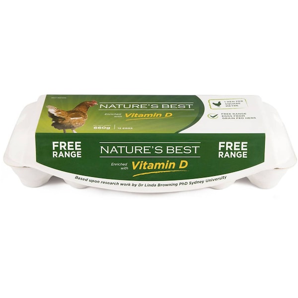 Nature's Best 12 Free Range Eggs 660g