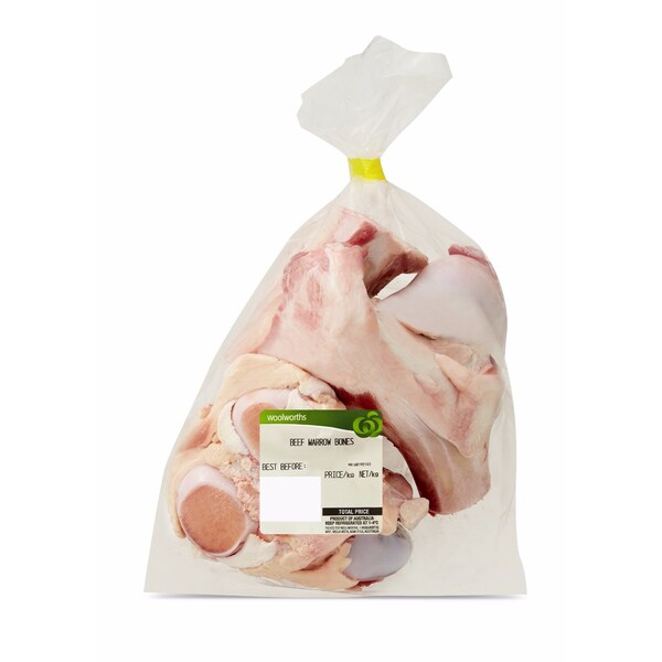 Woolworths Beef Bones Marrow 850g - 1.1kg