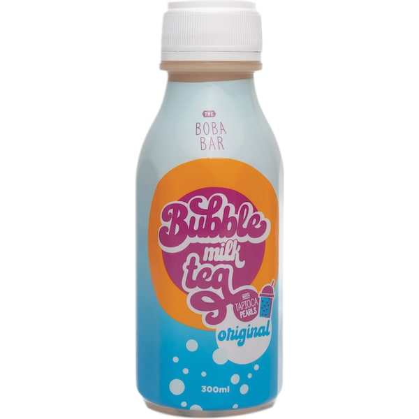 The Boba Bar Bubble Milk Tea With Tapioca Pearls Original 300ml
