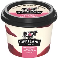 Gippsland Dairy Twist Yoghurt Strawberries & Cream