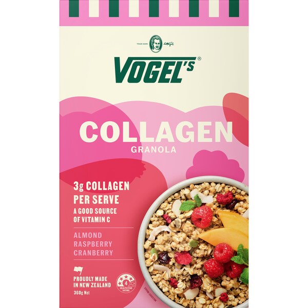 Vogels Collagen Granola Almond, Raspberry, Cranberry 360g