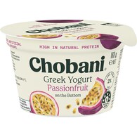 Chobani Greek Yogurt Passion Fruit