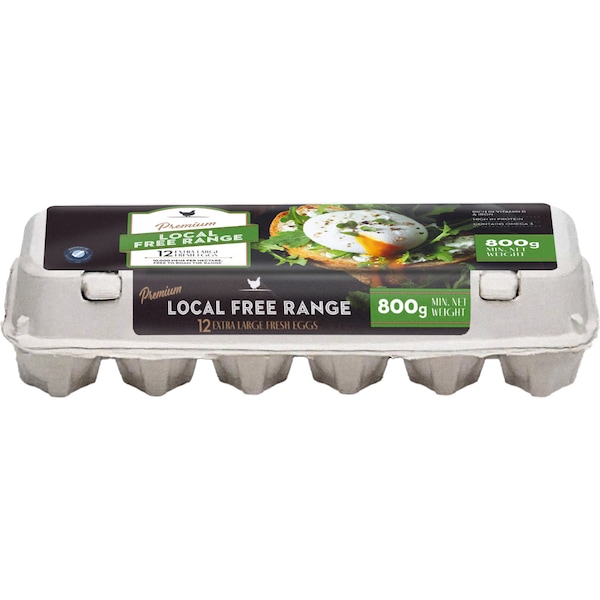 Moorabool Valley Free Range Eggs 800g 12 pack