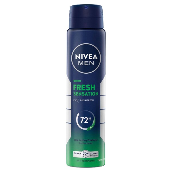Nivea MEN Fresh Sensation 72hr Antiperspirant Deodorant 250mL