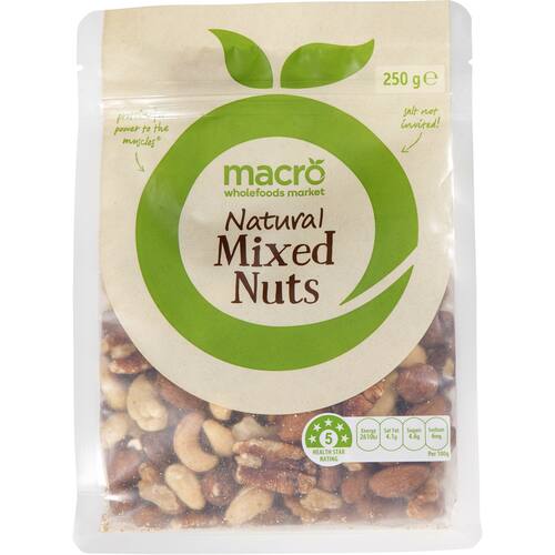 Macro Mixed Nuts Natural 250g bunch