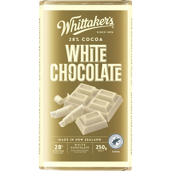 Whittaker's White Chocolate Block 250g