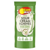Sunrice Thin Rice Cakes Sour Cream & Chives