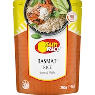 Sunrice Microwave Basmati Rice Indian Basmati Rice