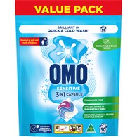 OMO Sensitive Laundry Liquid Capsules Detergent