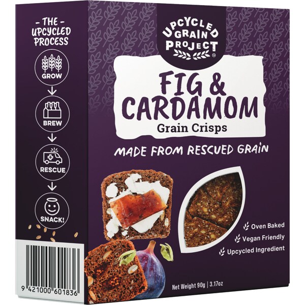 Upcycled Grain Project Fig & Cardamon Grain Crisps 90g
