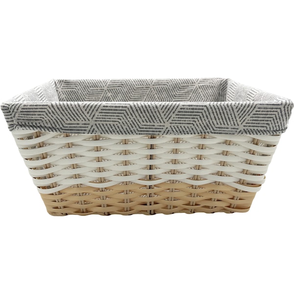 Link Life Rattan Rectangular Basket Large Each | Woolworths