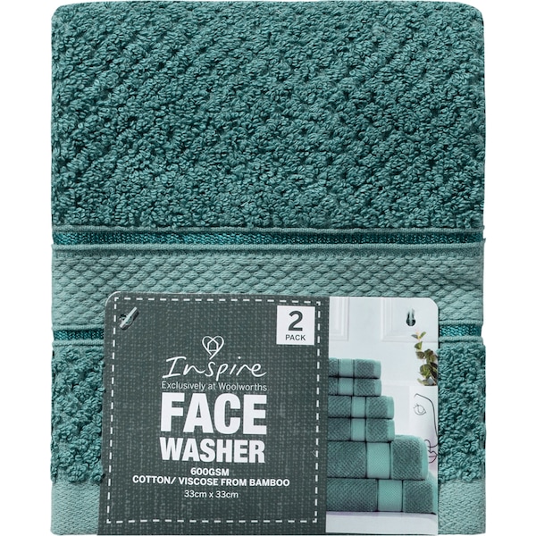 Inspire Face Washer Set 2 pack