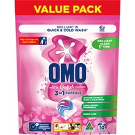 OMO Touch Of Comfort Laundry Liquid Capsules Detergent