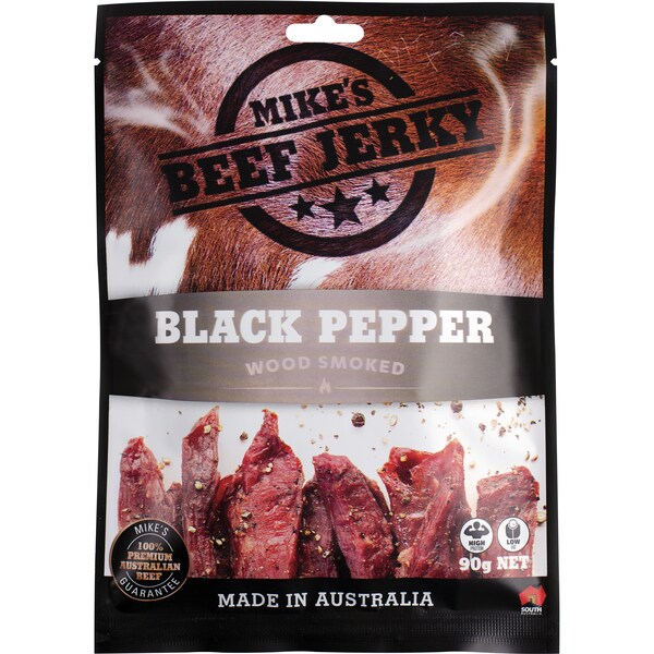 Mike's Beef Jerky Black Pepper 90g