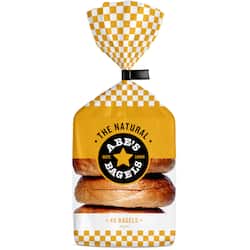 Abe's Bagels Natural Bagels 360g x 4 pack