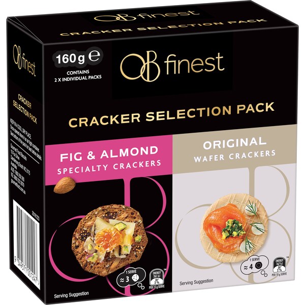 OB Finest Mixed Cracker Selection Double Pack 160g