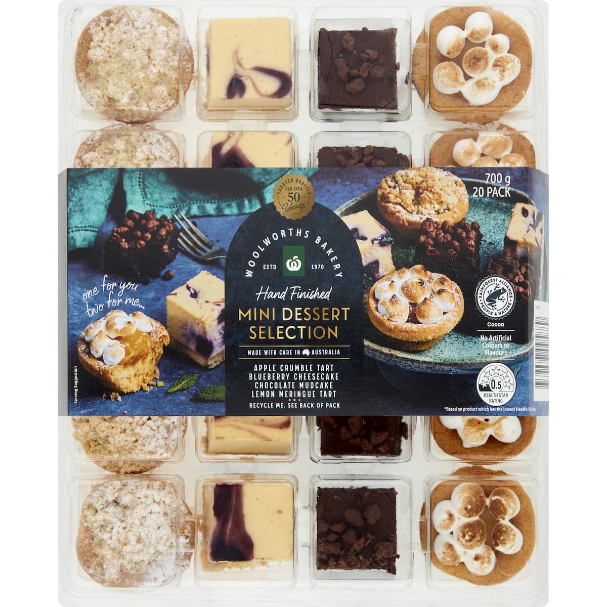 Woolworths Mini Dessert Selection 20 Pack bunch