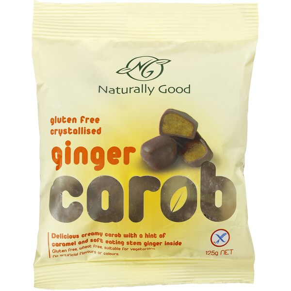 Naturally Good Fruit Snacks Carob/Ginger 125g
