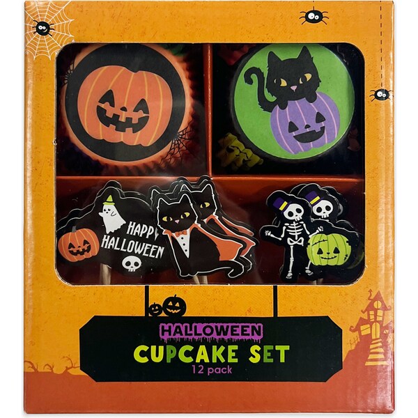 Halloween Cupcake Decorating 12 Piece Set Each