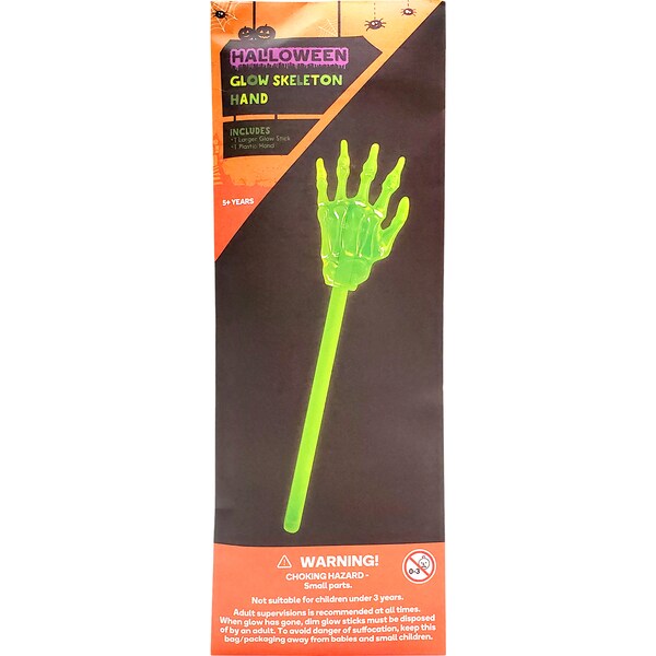 Halloween Glow Dress Up Accessories Skeleton Hand Each