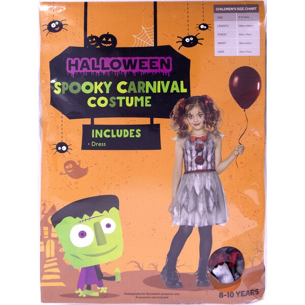 Halloween Dress Up Costume Child Spooky Carnival 8-10 Years Each