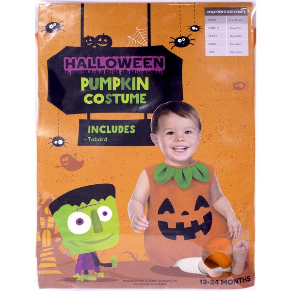 Halloween Dress Up Costume Baby Pumpkin Each
