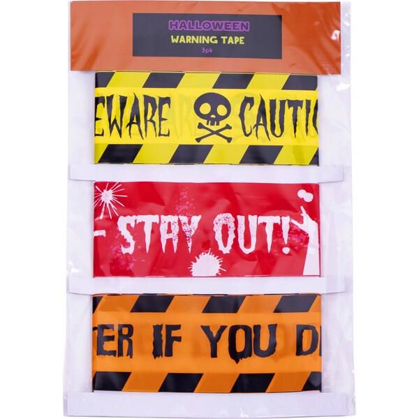 Halloween Warning Tape Decoration 3 Pack