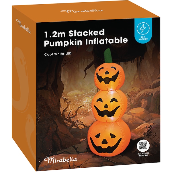 Mirabella Halloween Inflatable Stacked Pumpkin 1.2m Each