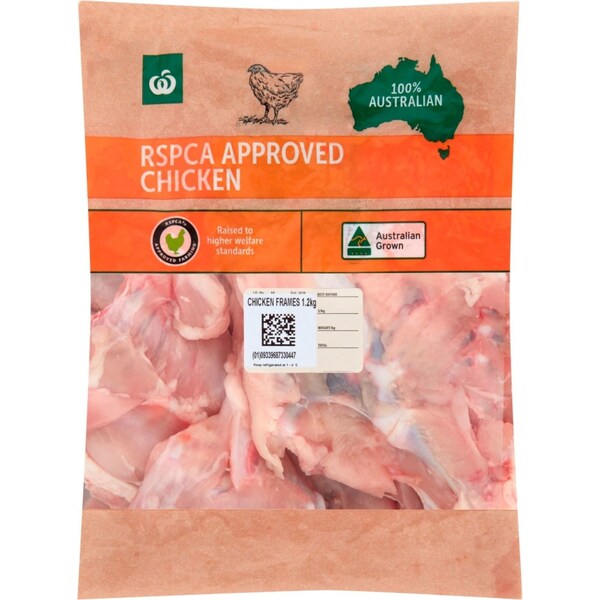 Woolworths RSPCA Approved Chicken Frames 1.2kg