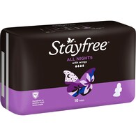 Stayfree All Nights Pads With Wings